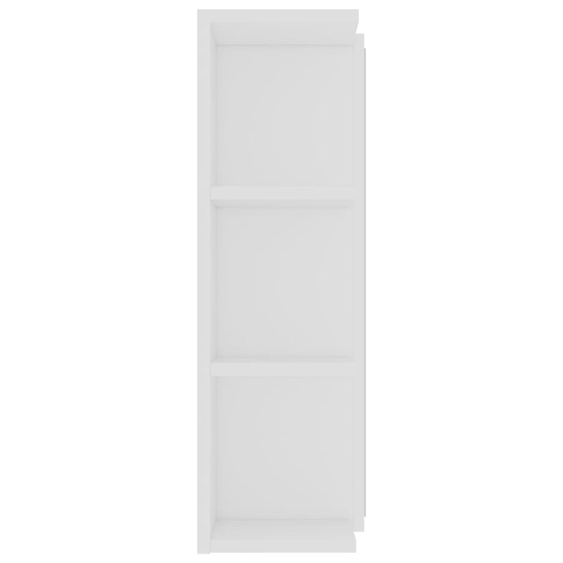 Dealsmate  Bathroom Mirror Cabinet White 80x20.5x64 cm Engineered Wood