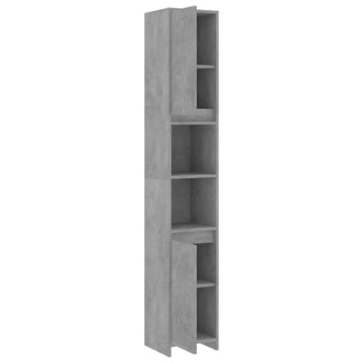 Dealsmate  Bathroom Cabinet Concrete Grey 30x30x183.5 cm Engineered Wood