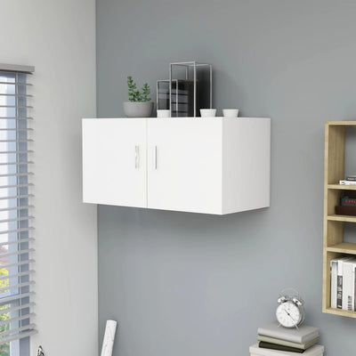 Dealsmate  Wall Mounted Cabinet White 80x39x40 cm Engineered Wood