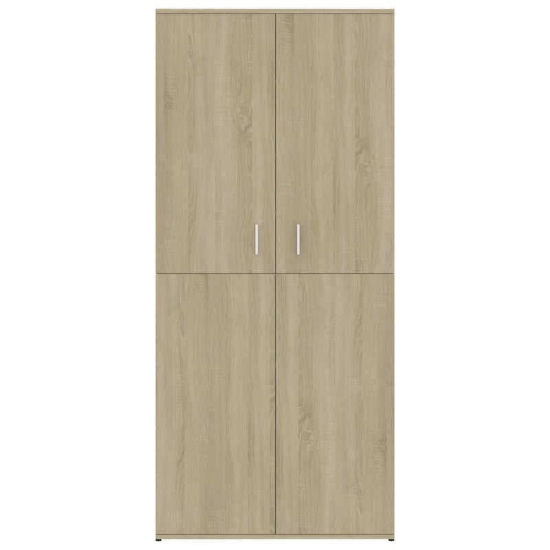 Dealsmate  Shoe Cabinet Sonoma Oak 80x39x178 cm Engineered Wood