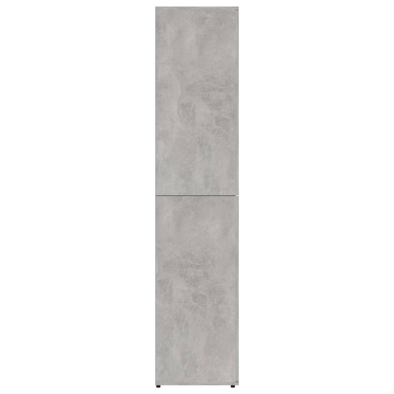 Dealsmate  Shoe Cabinet Concrete Grey 80x39x178 cm Engineered Wood