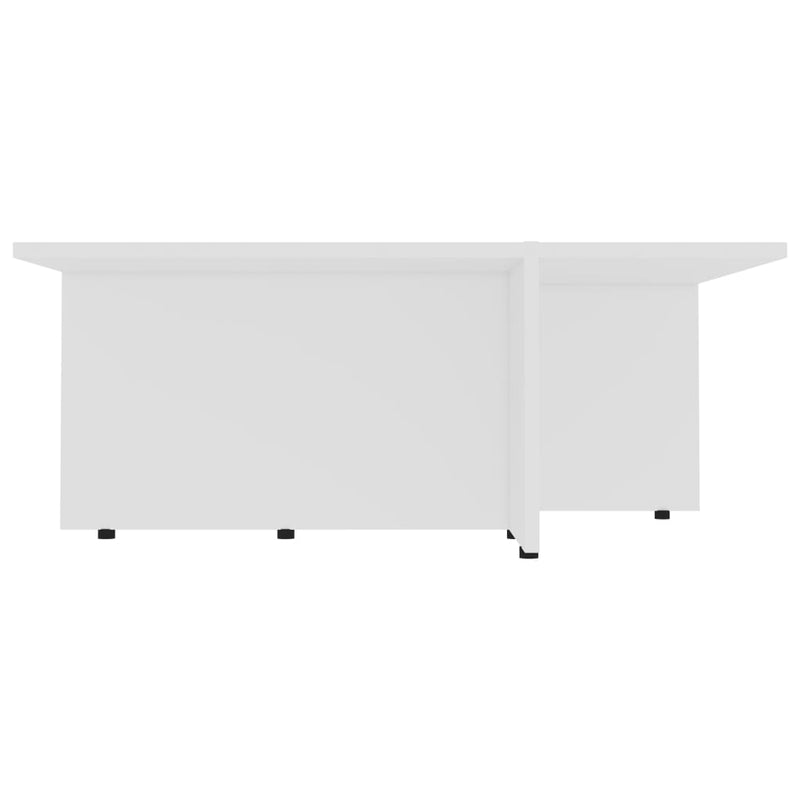 Dealsmate  Coffee Table White 79.5x79.5x30 cm Chipboard