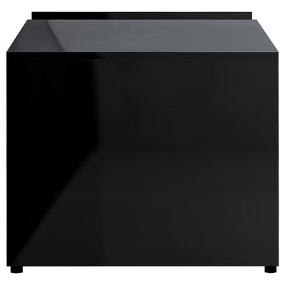 Dealsmate  Coffee Table High Gloss Black 90x45x35 cm Chipboard