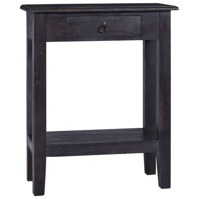Dealsmate  Console Table Light Black Coffee 60x30x75 cm Solid Mahogany Wood