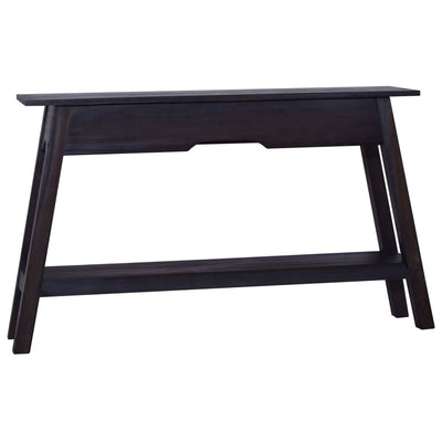 Dealsmate  Console Table Black 120x30x75 cm Solid Mahogany Wood