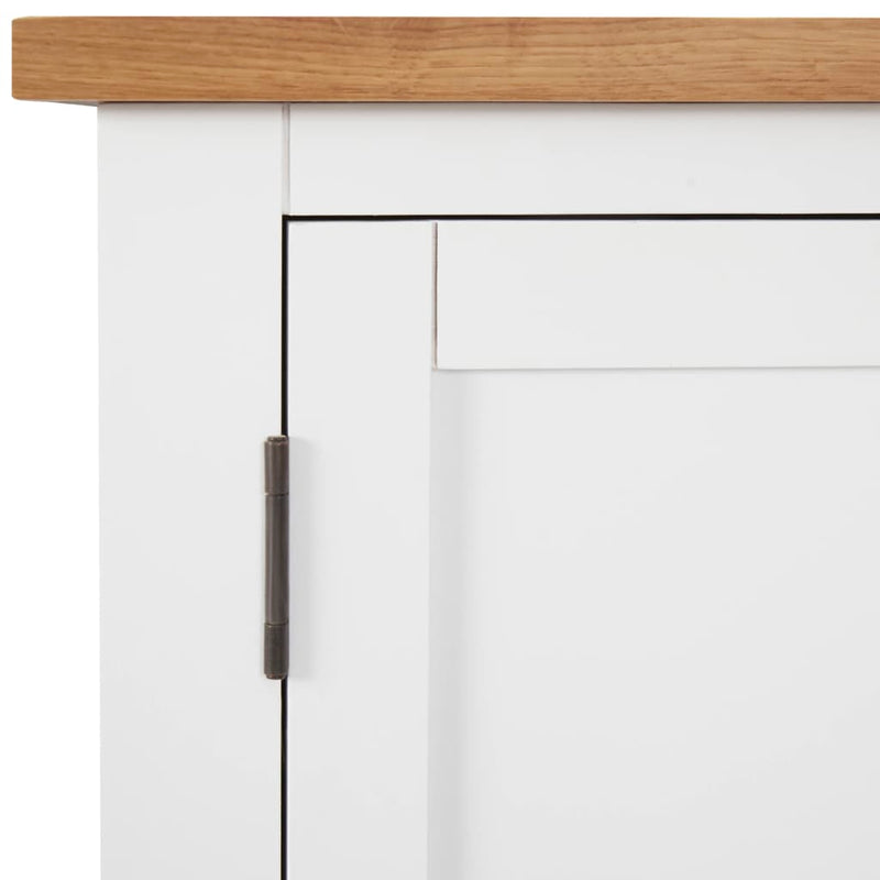 Dealsmate  Cupboard 45x32x85 cm Solid Oak Wood