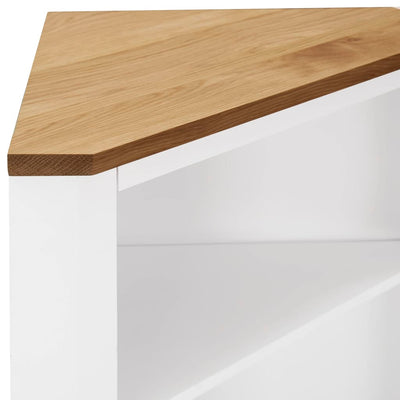 Dealsmate  Corner Cabinet 59x36x100 cm Solid Oak Wood