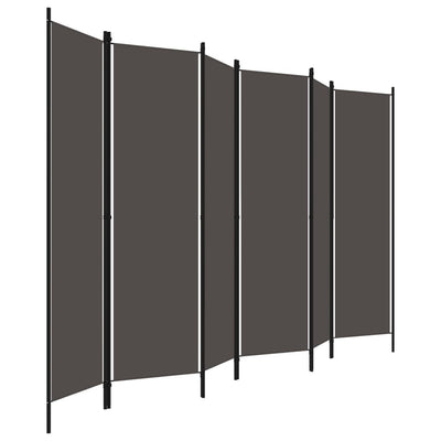 Dealsmate  6-Panel Room Divider Anthracite 300x180 cm