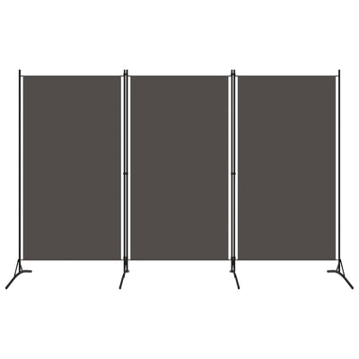 Dealsmate  3-Panel Room Divider Anthracite 260x180 cm