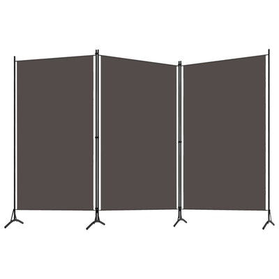Dealsmate  3-Panel Room Divider Anthracite 260x180 cm