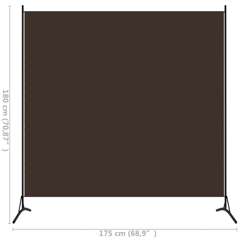 Dealsmate  1-Panel Room Divider Brown 175x180 cm