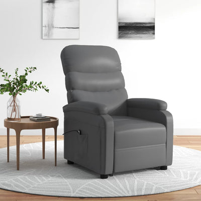 Dealsmate  Stand up Chair Anthracite Faux Leather