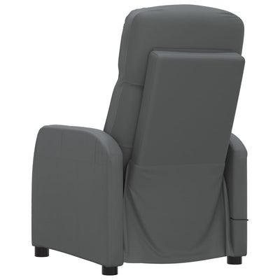Dealsmate  Massage Chair Anthracite Faux Leather
