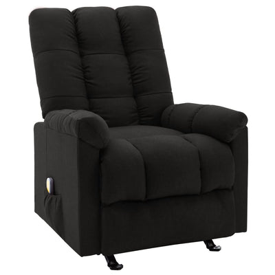 Dealsmate  Massage Reclining Chair Black Fabric