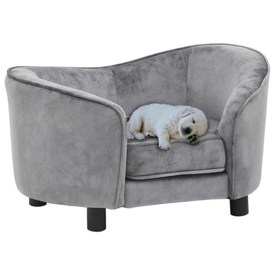 Dealsmate  Dog Sofa Grey 69x49x40 cm Plush