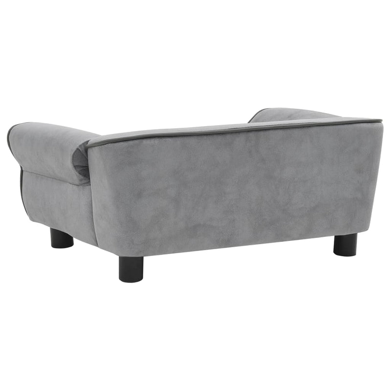 Dealsmate  Dog Sofa Grey 72x45x30 cm Plush
