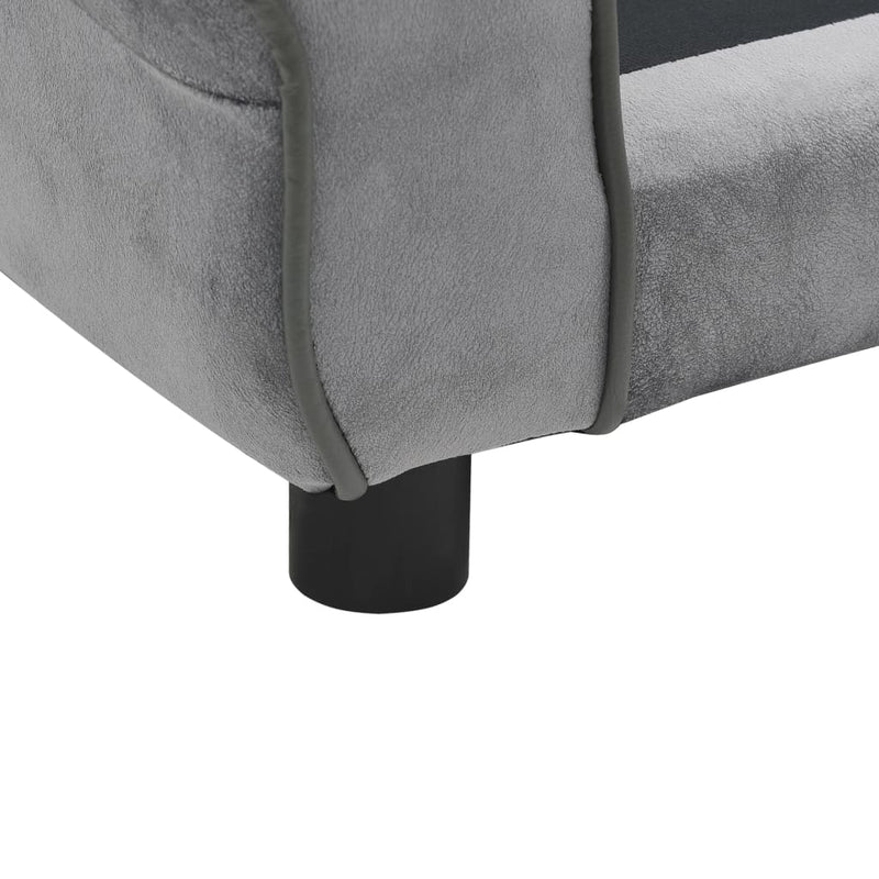 Dealsmate  Dog Sofa Grey 72x45x30 cm Plush