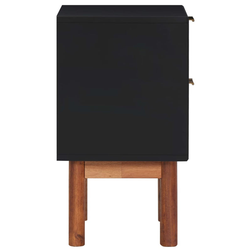 Dealsmate  Nightstand 40x30x53 cm Solid Acacia Wood and MDF