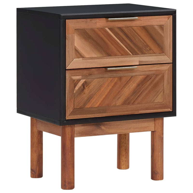 Dealsmate  Nightstands 2 pcs 40x30x53 cm Solid Acacia Wood and MDF