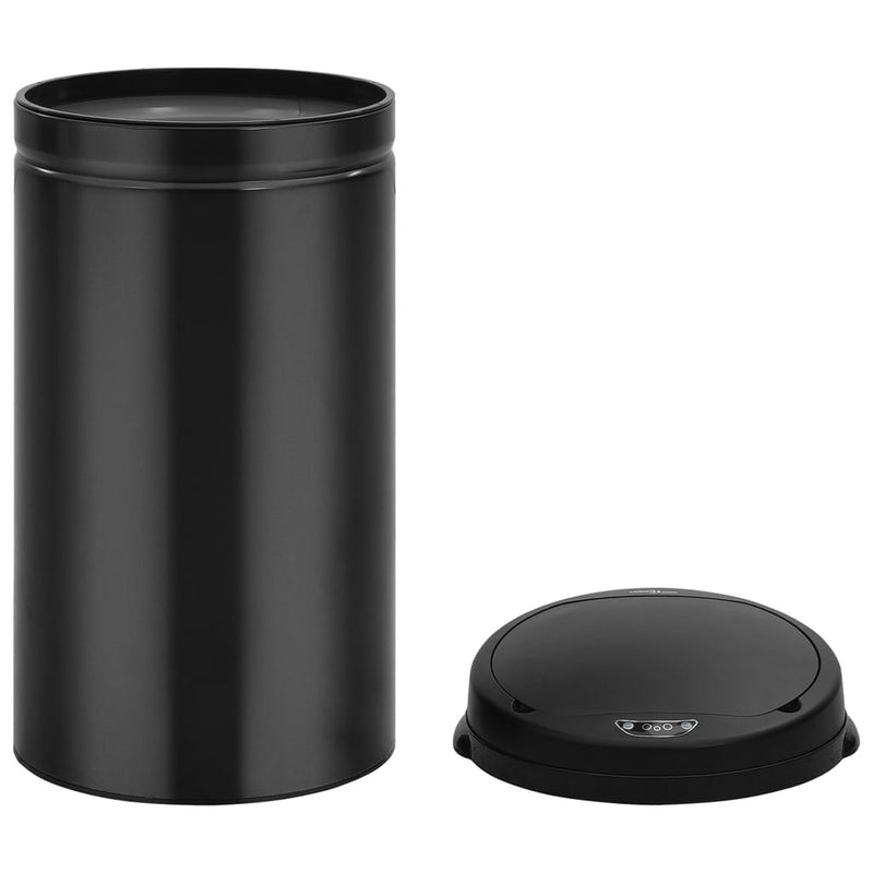 Dealsmate  Automatic Sensor Dustbin 50 L Carbon Steel Black