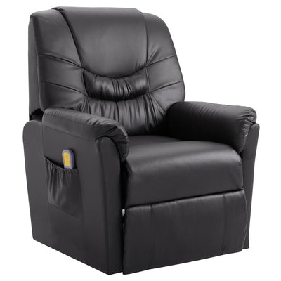 Dealsmate  Massage Recliner Chair Grey Faux Leather
