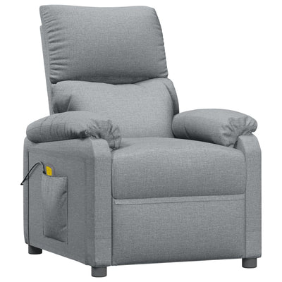 Dealsmate  Massage Chair Light Grey Fabric
