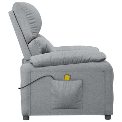 Dealsmate  Massage Chair Light Grey Fabric