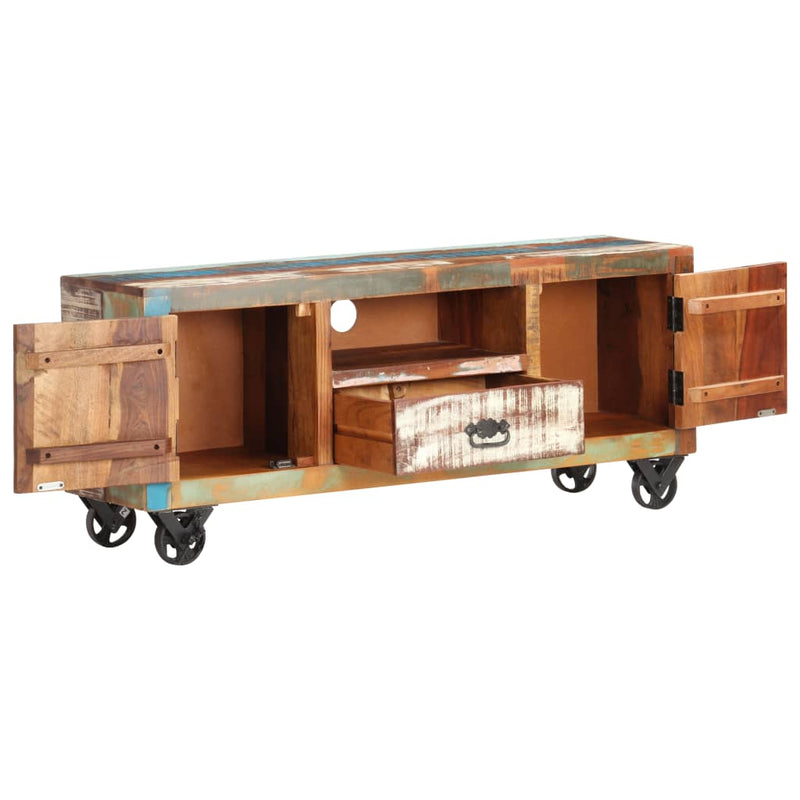 Dealsmate  TV Cabinet 120x30x50 cm Solid Reclaimed Wood