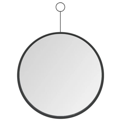 Dealsmate  Hanging Mirror with Hook Black 30 cm