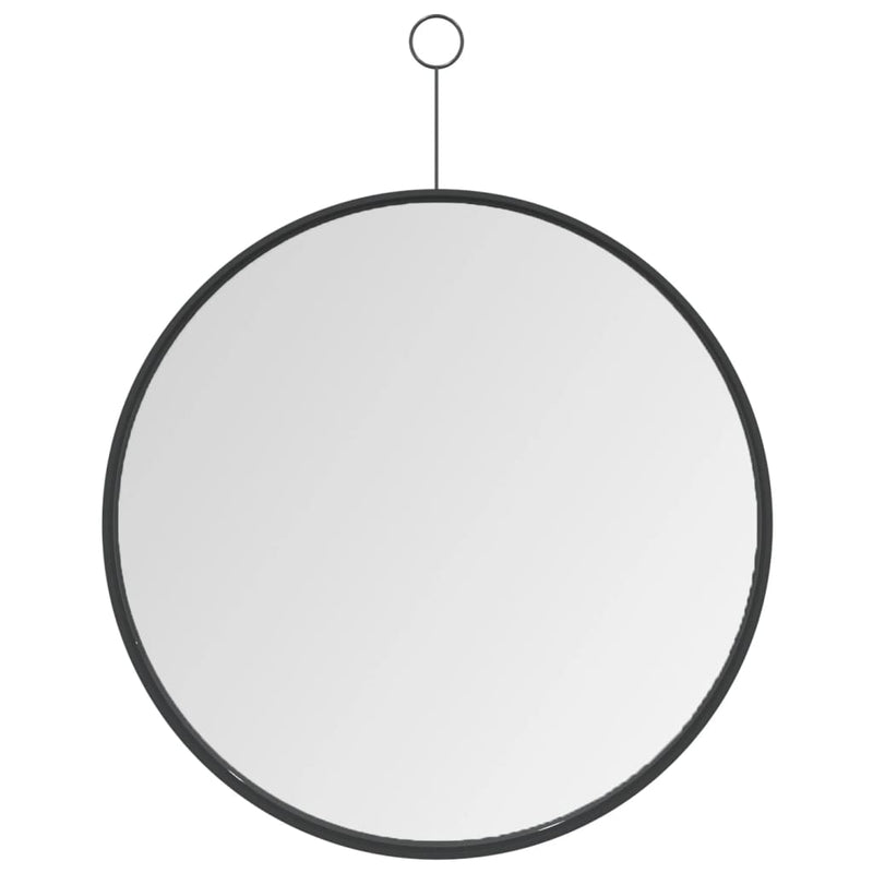 Dealsmate  Hanging Mirror with Hook Black 40 cm