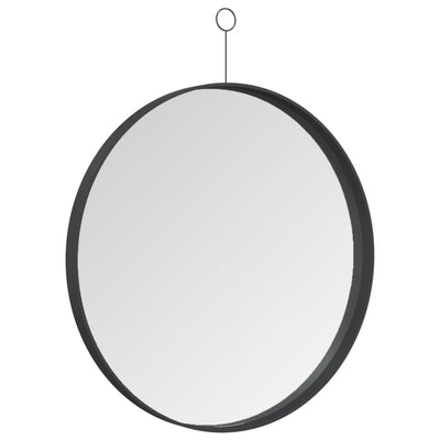 Dealsmate  Hanging Mirror with Hook Black 50 cm