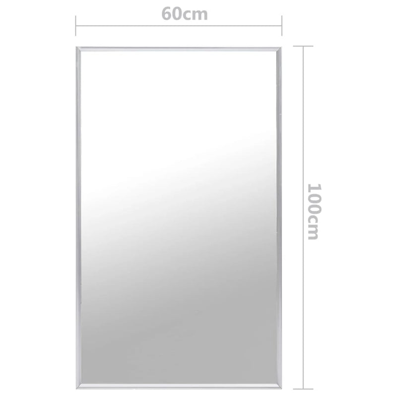 Dealsmate  Mirror Silver 100x60 cm