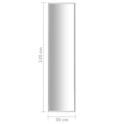 Dealsmate  Mirror Silver 120x30 cm