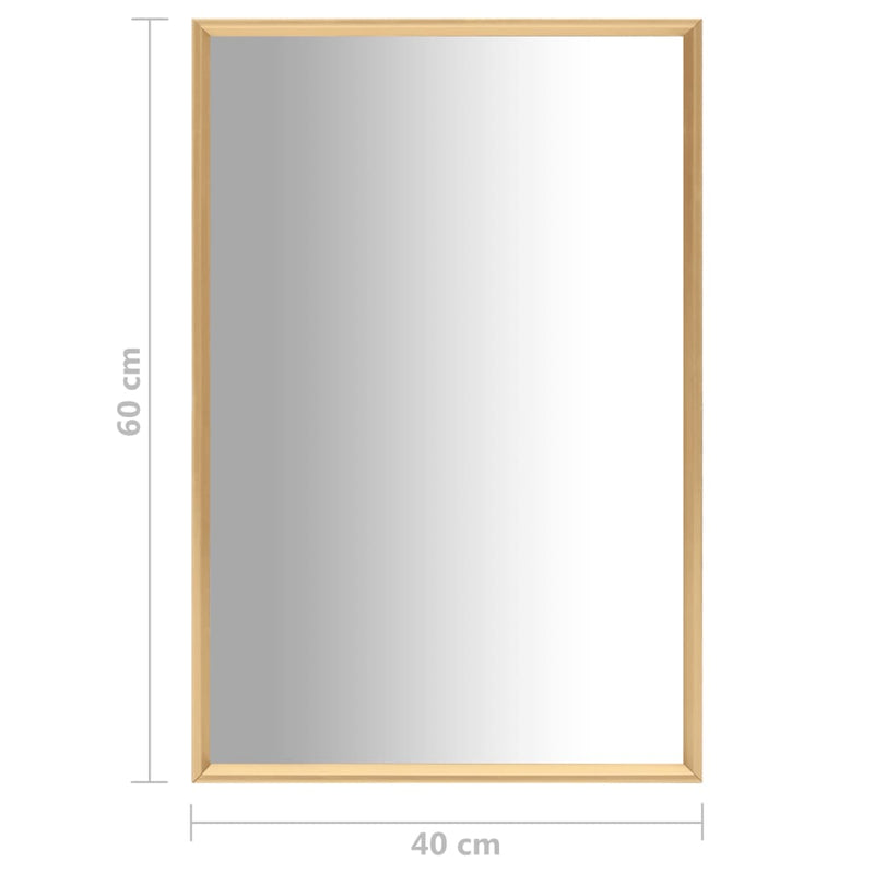 Dealsmate  Mirror Gold 60x40 cm