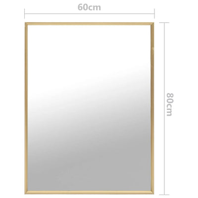 Dealsmate  Mirror Gold 80x60 cm