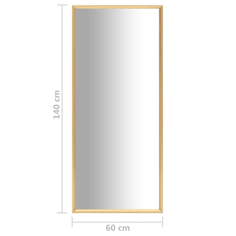Dealsmate  Mirror Gold 140x60 cm