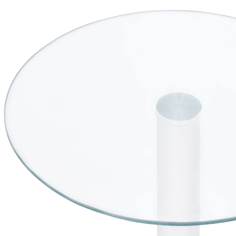 Dealsmate  Coffee Table Transparent 40 cm Tempered Glass