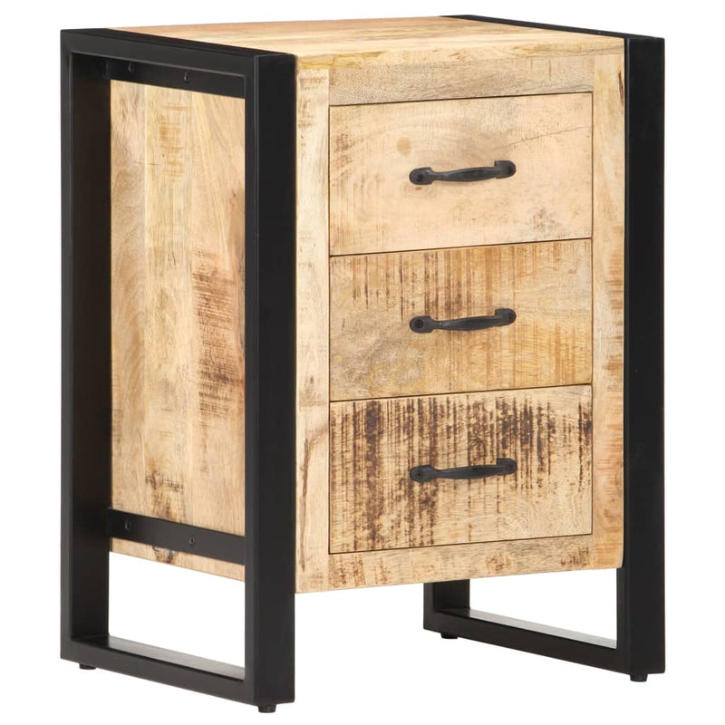 Dealsmate  Bedside Cabinet 40x35x55 cm Solid Mango Wood