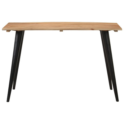 Dealsmate  Dining Table with Live Edges 120x60x75 cm Solid Acacia Wood