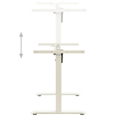 Dealsmate  Electric Motorised Standing Desk Frame Height Adjustable White