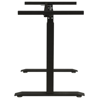 Dealsmate  Manual Height Adjustable Standing Desk Frame Hand Crank Black