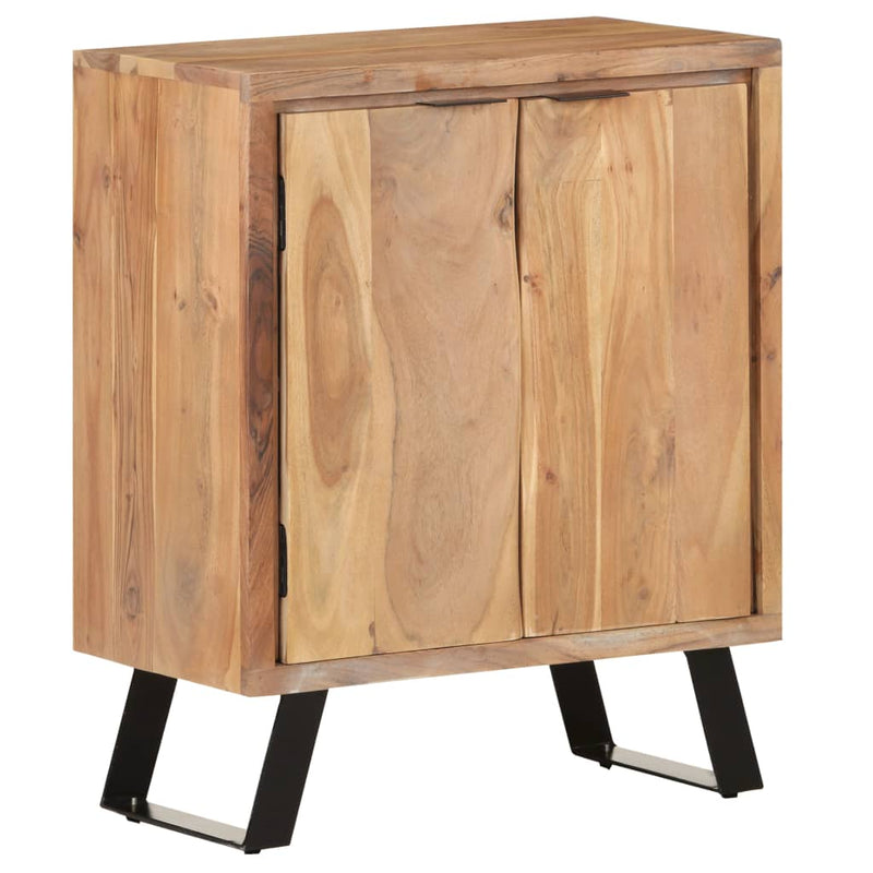 Dealsmate  Sideboard 60x36x76 cm Solid Acacia Wood with Live Edges