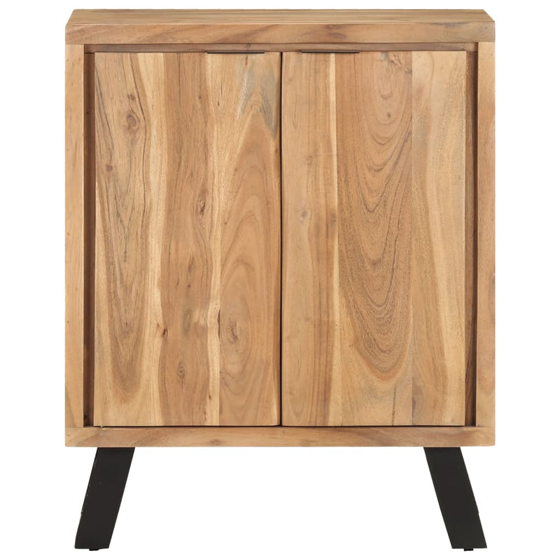 Dealsmate  Sideboard 60x36x76 cm Solid Acacia Wood with Live Edges