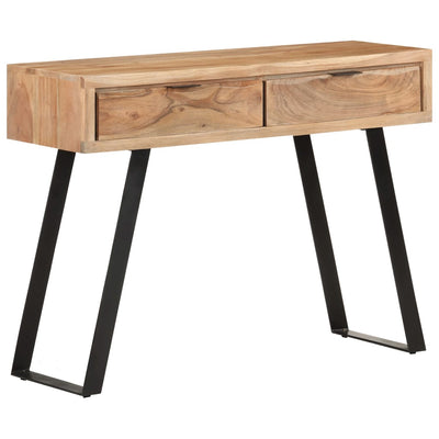 Dealsmate  Console Table 100x35x76 cm Solid Acacia Wood with Live Edges
