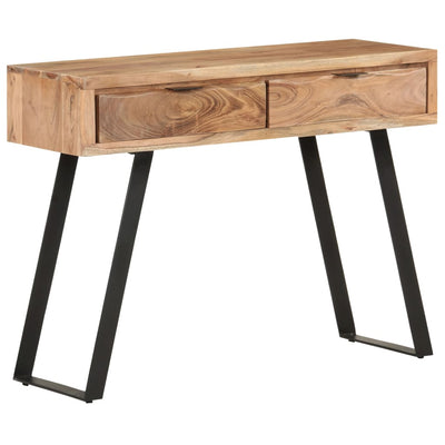 Dealsmate  Console Table 100x35x76 cm Solid Acacia Wood with Live Edges