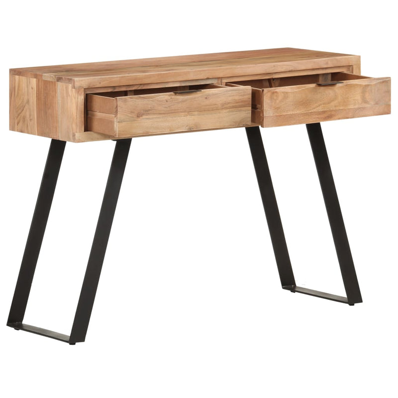 Dealsmate  Console Table 100x35x76 cm Solid Acacia Wood with Live Edges