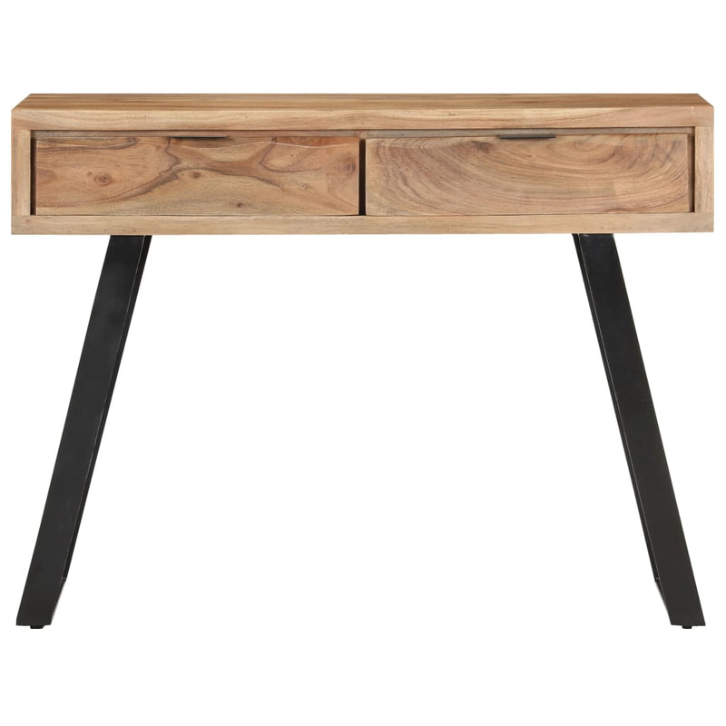 Dealsmate  Console Table 100x35x76 cm Solid Acacia Wood with Live Edges