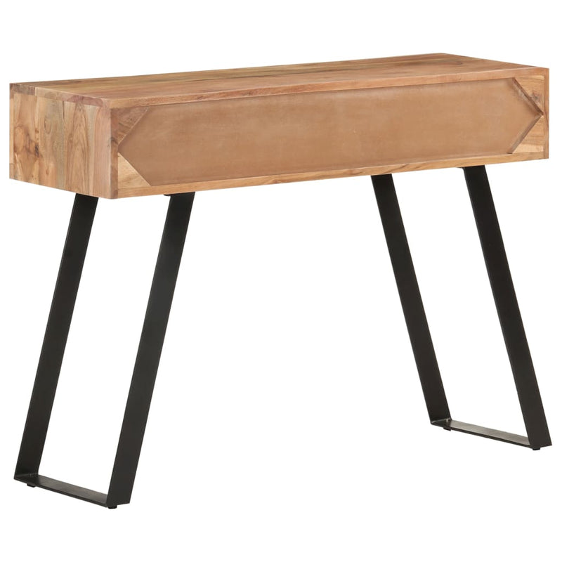 Dealsmate  Console Table 100x35x76 cm Solid Acacia Wood with Live Edges