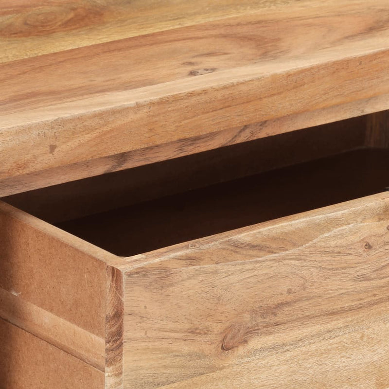 Dealsmate  Console Table 100x35x76 cm Solid Acacia Wood with Live Edges