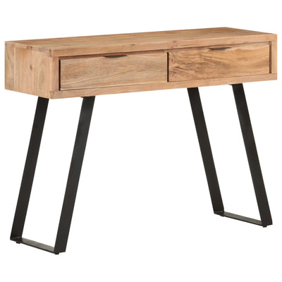 Dealsmate  Console Table 100x35x76 cm Solid Acacia Wood with Live Edges
